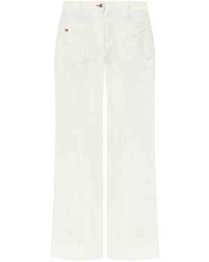 Victoria Beckham Alina High-Waisted And Flared Leg Jeans - White