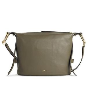 Furla 'Cloud M' 'Sage' Leather Bag - Green