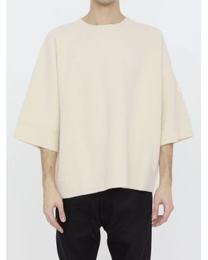 MONCLER X ROC NATION Wool Jumper - Natural