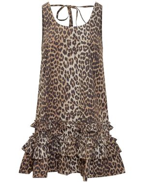 Ganni Mini Dress - Brown