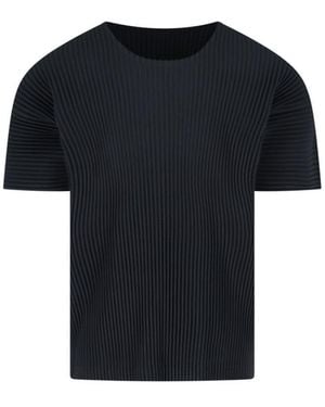Homme Plissé Issey Miyake Pleated T-Shirt - Black