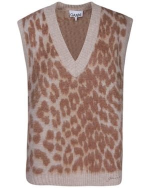 Ganni Vests - Brown