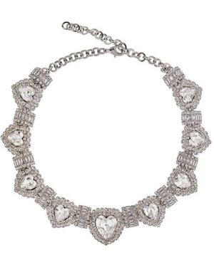 Alessandra Rich Heart Necklace - Metallic