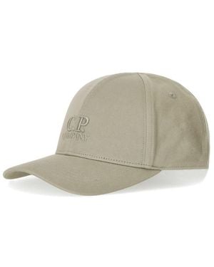 C.P. Company Vintage Khaki Baseball Cap - White