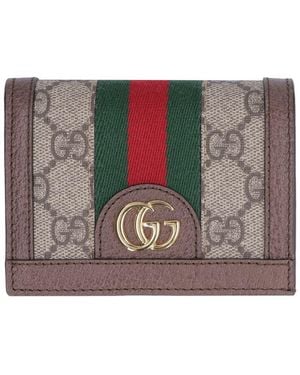 Gucci Ophidia Gg Supreme Fabric Wallet - Grey