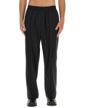 Helmut Lang Core Trousers With Elastic Waistband For - Black