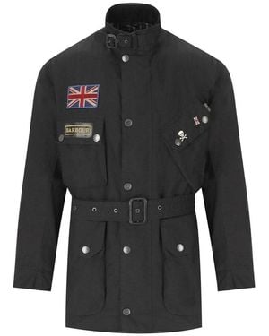Barbour International Steve Mcqueen 60Th Anniversary Wax Jacket - Black