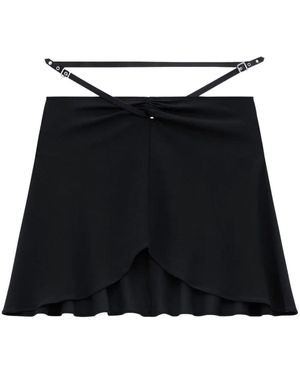 ミニスカート Courreges Ellipse Mini Skirt Ellipse mini skirt in black - women - COURRÈGES