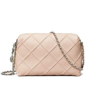 Tory Burch Fleming Leather Crossbody Bag - Natural
