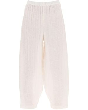 By Malene Birger Organic Linen Mikele Trousers For - White