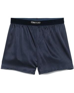 Tom Ford Silk Shorts - Blue
