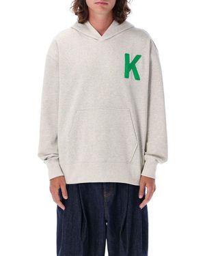 KENZO Lucky Tiger Relaxed Fit Hoodie - Grey