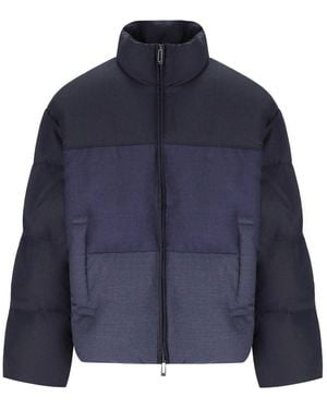 Emporio Armani Degradé Padded Jacket - Blue