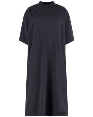 Balenciaga Cotton T-Shirt Dress - Black