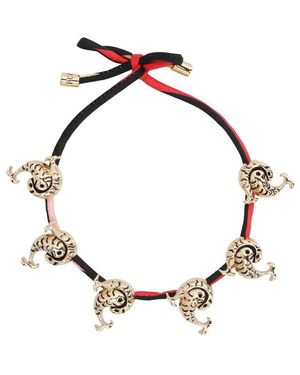 Emilio Pucci P Pendant Choker - Brown