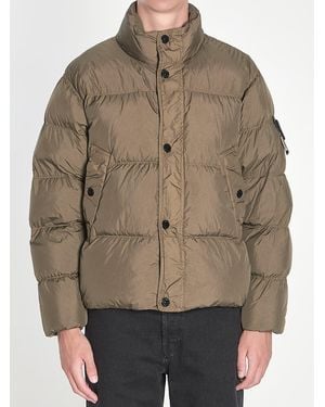 Stone Island Crinkle Reps Ny Puffer Jacket - Brown