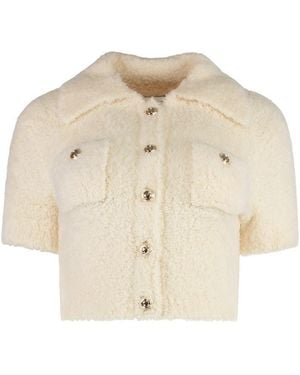 Self-Portrait Knitted Top - Natural