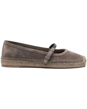 Brunello Cucinelli Lether Ballet Flats - Brown