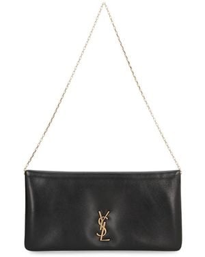 Saint Laurent Calypso Leather Mini Bag - Black