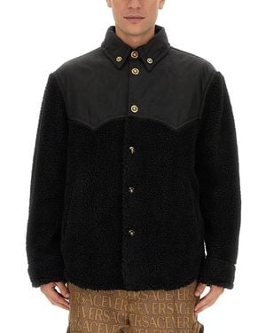 Versace Baroque Regular Fit Jacket - Black