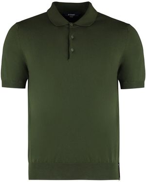 K-Way Pleyne Knitted Cotton Polo Shirt - Green