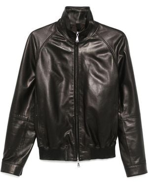 Tagliatore Leather Jackets - Black