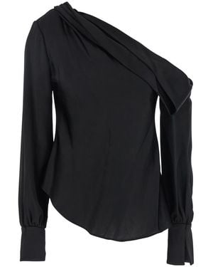 Jonathan Simkhai Alice' One-Shoulder Top - Black