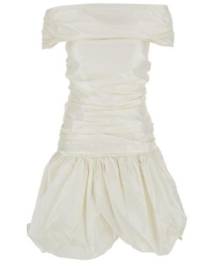 ROTATE BIRGER CHRISTENSEN Off Shoulder Mini Dress - White