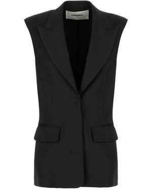 OMBRA MILANO Jackets & Vests - Black