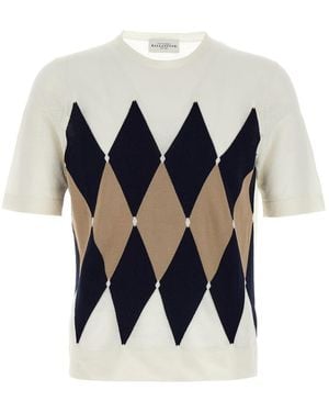 Ballantyne 'Argyle' T-Shirt - Blue