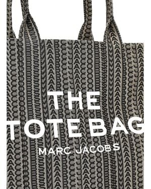 Marc Jacobs 'The Monogram Large Tote' Shopping Bag - Black