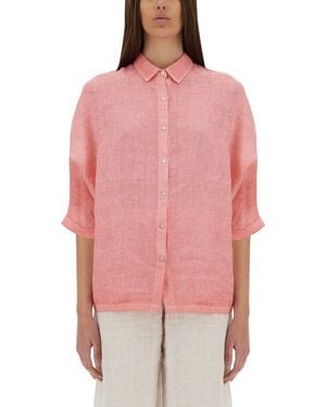 120% Lino Linen Shirt - Pink