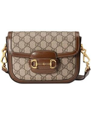 Gucci Mini Horsebit 1955 Bags - Brown