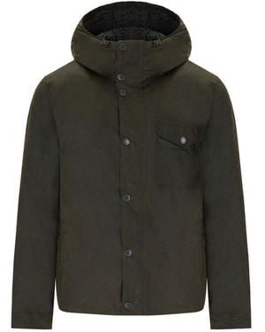 Barbour Kevlar Wax Hooded Jacket - Green