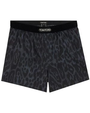 Tom Ford Luxury Silk Boxers For - Black