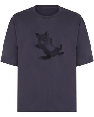 Maison Kitsuné Cotton Crew-Neck T-Shirt - Blue