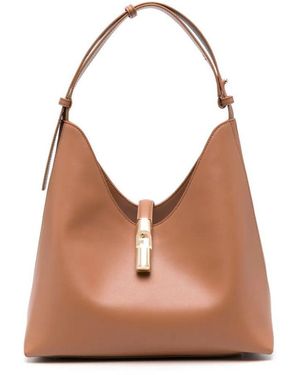 Furla Goccia Medium Hobo Bag - Natural