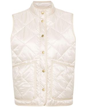 Fay Quilted Down Vest - Natural