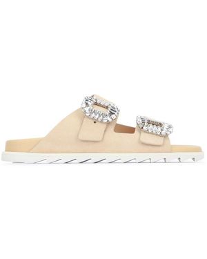 Roger Vivier Slidy Viv Strass Buckle - Multicolour