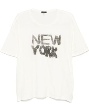 R13 Ny Relaxed T Wk141K118A - White