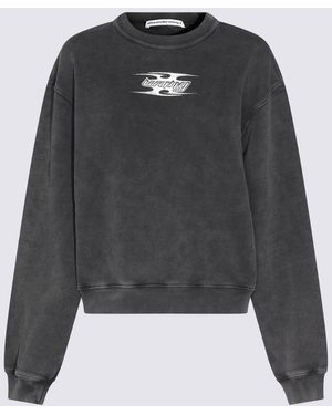 T By Alexander Wang Cotton Sweatshirt - Grey