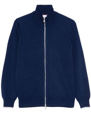 Brunello Cucinelli Cashmere Zipped Cardigan - Blue