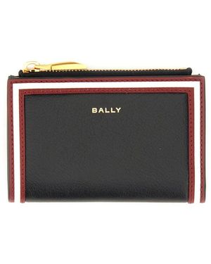Bally Elegant Mini Leather Wallet - Black