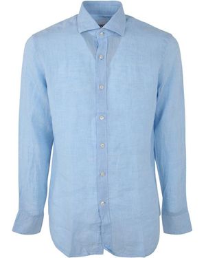 Dnl Linen Classic Shirt - Blue