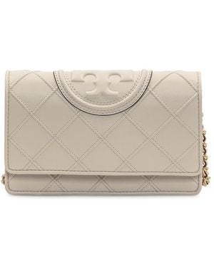Tory Burch Fleming Soft Wallet - Natural