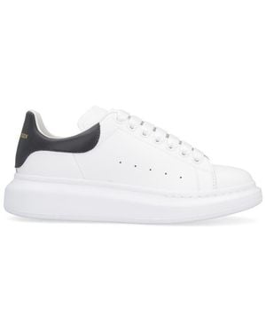 McQueen Larry Leather Trainers - White