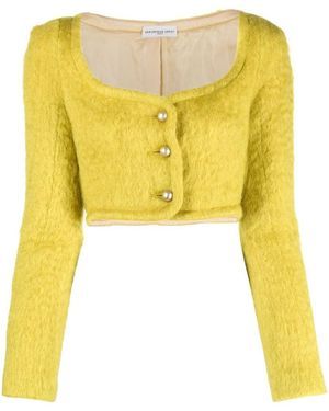 Veronique Leroy Short Long Sleeves Bolero - Yellow