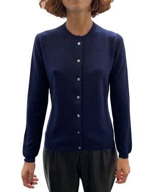 LA ROSE Cardigan Dark - Blue