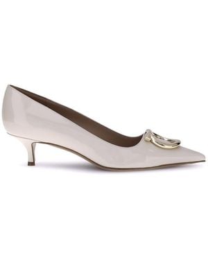 Ferragamo Court Shoes - Natural