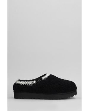 UGG Tasman Maxi Curly Slipper-Mule - Black